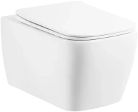 Унитаз подвесной BelBagno Veneto BB132CHR безободковый, с крышкой BB132SC с микролифтом