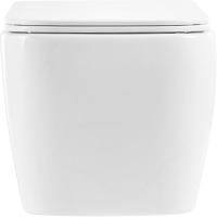 Унитаз подвесной BelBagno Veneto BB132CHR безободковый, с крышкой BB132SC с микролифтом