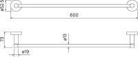 Полотенцедержатель IDDIS Sena SENSS10i49 одинарный