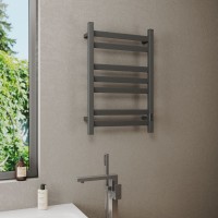 Полотенцесушитель электрический Bauedge Hotel Veer DB-0121 50х80, темно-серый металлик