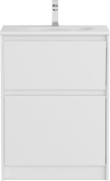 Мебель для ванной комнаты BelBagno Kraft 39 60 напольная, bianco opaco, раковина BB-8099-3-60