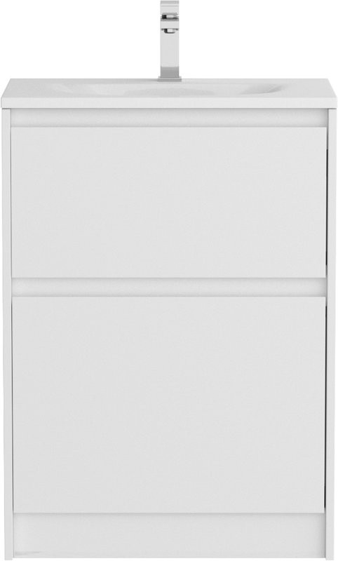 Мебель для ванной комнаты BelBagno Kraft 39 60 напольная, bianco opaco, раковина BB-8099-3-60