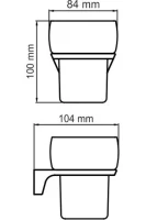 Стакан Wasserkraft Glan K-5128 Стакан Wasserkraft Glan K-5128