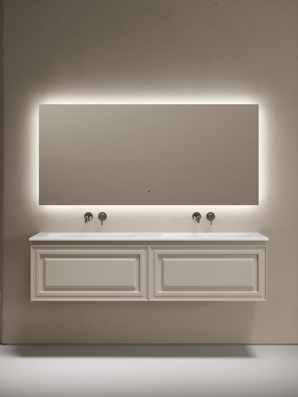 Мебель для ванной комнаты Sancos Very 160 подвесная, beige soft, раковина CN7023wx