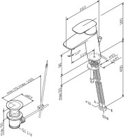 Смеситель для раковины AM.PM Spirit V2.1 F71A82100 с донным клапаном