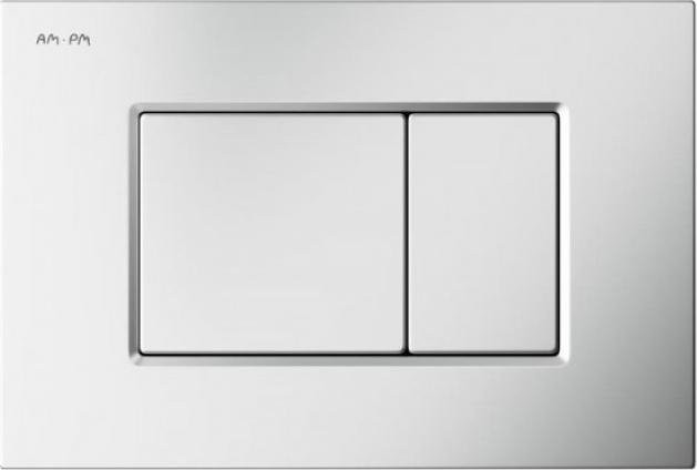 Комплект AM.PM Gem IS70231.901701 FlashClean с сиденьем микролифт, кнопка смыва хром матовая