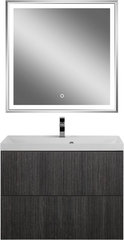 Мебель для ванной комнаты Art&Max Verona-Push 80 подвесная, kadena dark