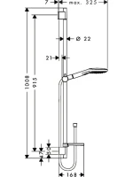 Душевой гарнитур Hansgrohe Raindance Select E 120 26621000 Душевой гарнитур Hansgrohe Raindance Select E 120 26621000