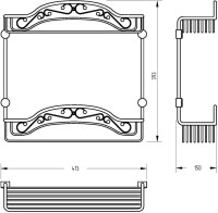 Полка Migliore Complementi 22036 хром