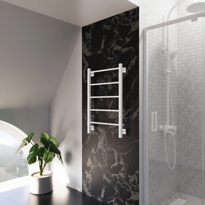 Полотенцесушитель электрический Grota Simple K RAL9016 EL 53х80, матовый белый