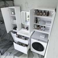 Мебель для ванной комнаты Style Line Марелла 60 напольная, белая матовая