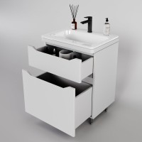 Мебель для ванной комнаты Style Line Марелла 60 напольная, белая матовая