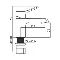 Смеситель для раковины Maretti Елена EA32RF163, хром