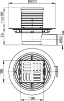 Душевой трап AlcaPlast APV APV101