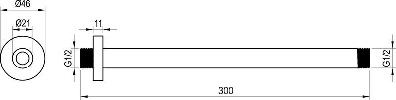 Кронштейн для верхнего душа Ravak 704.00