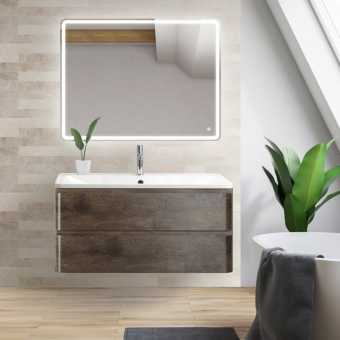 Мебель для ванной BelBagno Albano 80 подвесная, robere nature grigio
