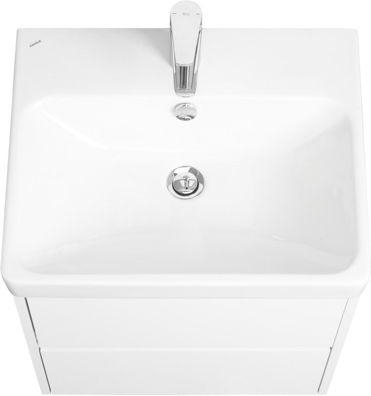 Мебель для ванной комнаты AQUATON Сканди 55 белый глянец, белый матовый, зеркало DIWO Элиста