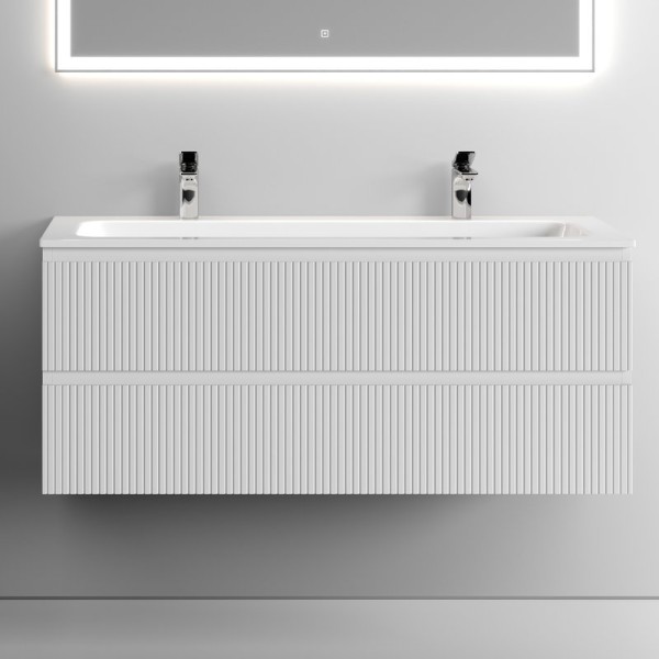 Тумба с раковиной Sancos Snob T 120 см, bianco, раковина CN7016