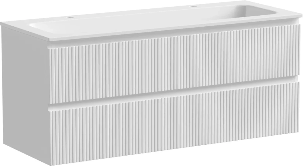 Тумба с раковиной Sancos Snob T 120 см, bianco, раковина CN7016