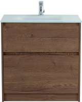 Мебель для ванной комнаты BelBagno Kraft 80 напольная, rovere tabacco, раковина BB810/465-LV-VTR-BO