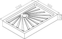 Поддон для душа Ceruttispa QR120/90 120х90 см, белый
