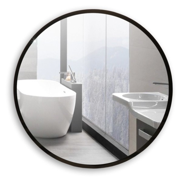 Зеркало MIXLINE "Ренуар" D770 без подсветки, черное обрамление