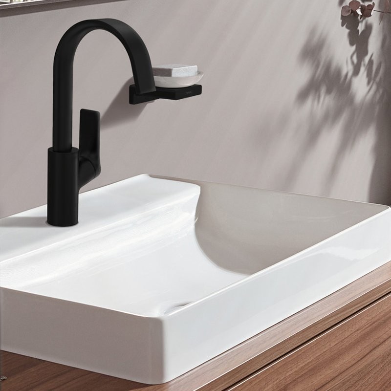 Смеситель для раковины Hansgrohe Vivenis Vivenis 75032670 матовый черный