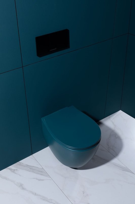 Унитаз подвесной Allen Brau Fantasy 4.11004.PT безободковый, с микролифтом, петроль