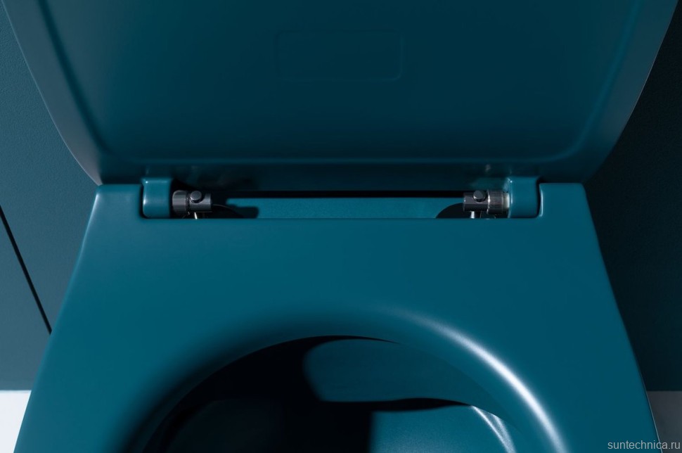 Унитаз подвесной Allen Brau Fantasy 4.11004.PT безободковый, с микролифтом, петроль