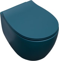 Унитаз подвесной Allen Brau Fantasy 4.11004.PT безободковый, с микролифтом, петроль