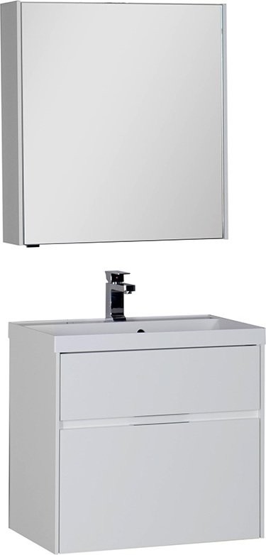 Зеркало-шкаф Aquanet Латина 70 белое