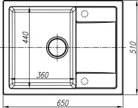 Мойка кухонная Dr. Gans Tekno 650 латте
