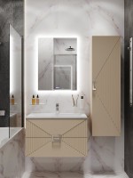 Мебель для ванной комнаты Grossman Луксор 70 матовая бежевая