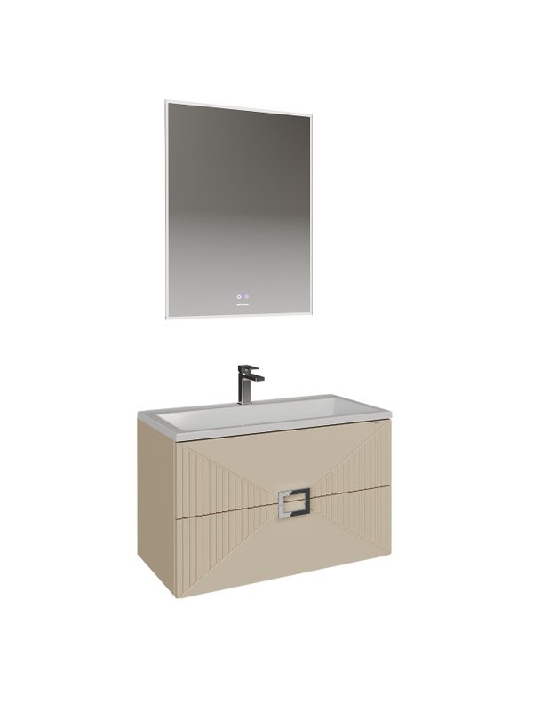 Мебель для ванной комнаты Grossman Луксор 70 матовая бежевая