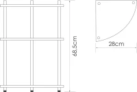 Полка Wasserkraft K-4133 угловая Полка Wasserkraft K-4133 угловая