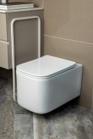 Унитаз подвесной Boheme Mane 970-SET-MW с крышкой-сиденьем с микролифтом