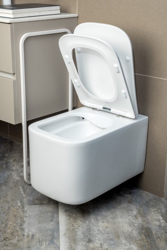 Унитаз подвесной Boheme Mane 970-SET-MW с крышкой-сиденьем с микролифтом