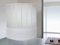 Шторка на ванну Bas Риола, 6 ств., пластик