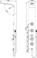Душевая панель RGW Shower Panels SP-04 B
