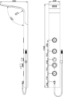 Душевая панель RGW Shower Panels SP-04 B Душевая панель RGW Shower Panels SP-04 B
