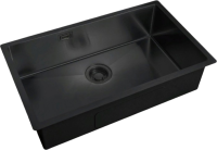 Комплект Мойка Zorg Light + Смеситель Sanitary SZR-3216 Grafit графит + Измельчитель Bort Titan Max Power
