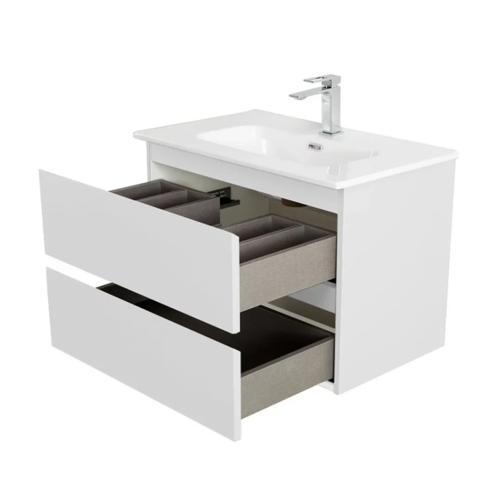 Тумба с раковиной BelBagno Kraft 39 60 подвесная, bianco opaco, раковина bb600/390etl
