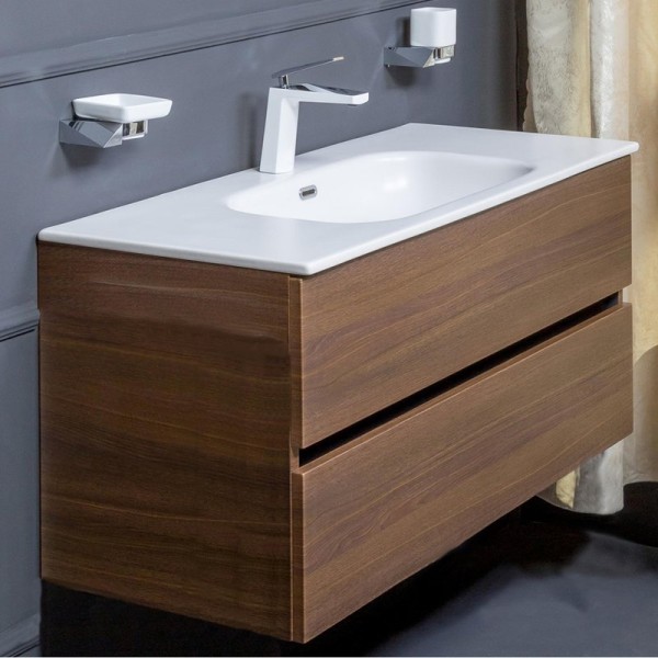 Тумба под раковину Armadi Art Vallessi 100 дуб темный