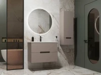 Шкаф пенал для ванной Style Line Матис 36 Plus подвесной, тауп темный