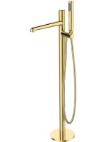 Напольный смеситель для ванны с душем BelBagno Uno FMT ORO С ВНУТРЕННЕЙ ЧАСТЬЮ