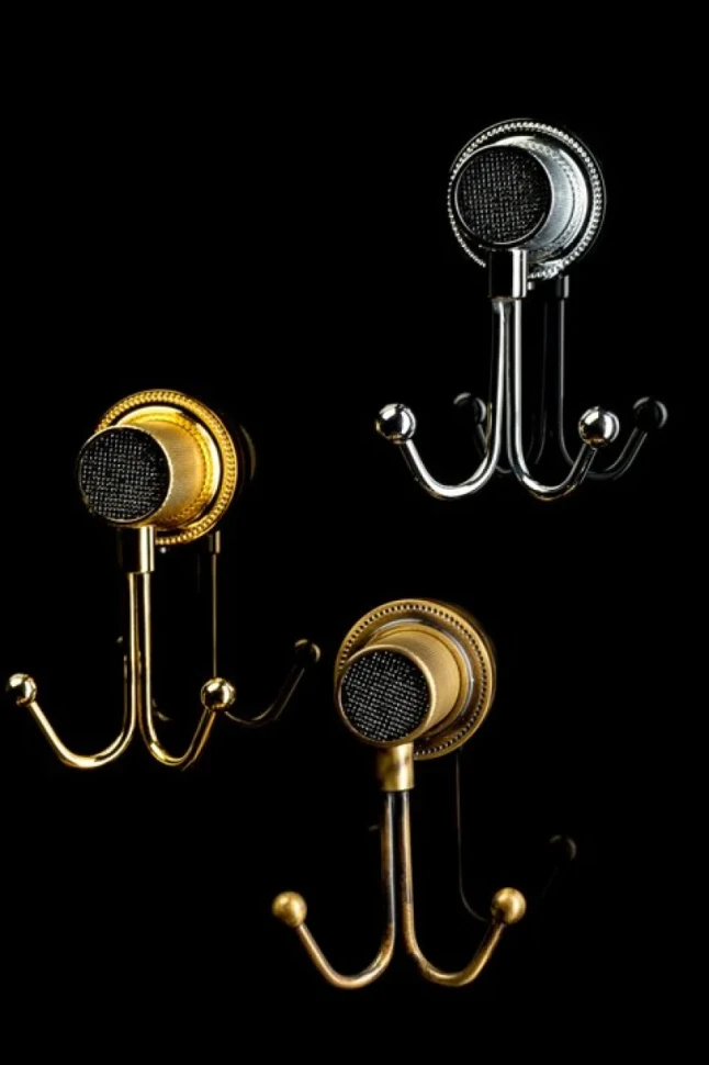 Крючок Boheme Royal Cristal Black Br двойной, бронза