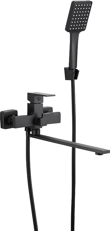 Смеситель с длинным изливом для ванны BELZ B22613-7 черный