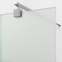Душевая перегородка Wasserkraft Rur 30W 90 см, профиль хром, стекло текстурное