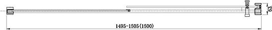 Душевая дверь в нишу Aquanet Delta NPE6121 150 см