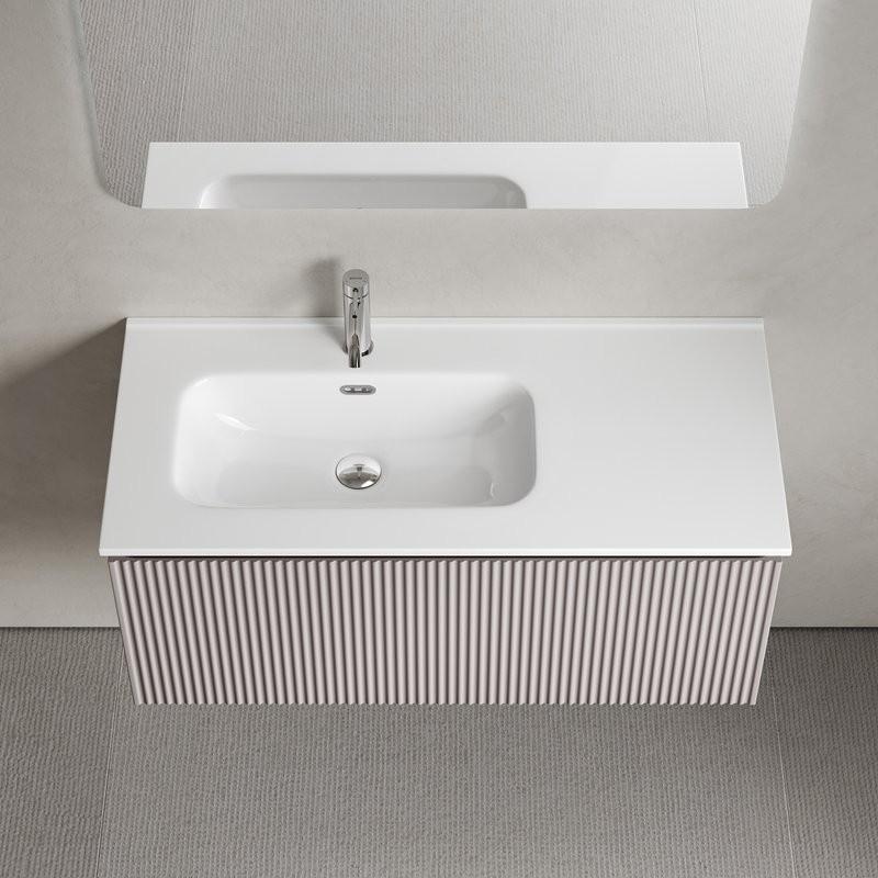 Тумба с раковиной Sancos Snob R 1.0 100, L doha soft